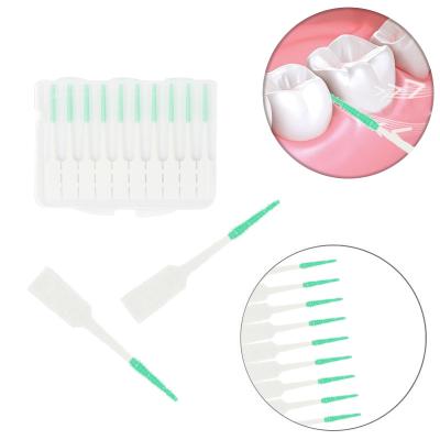 China PP Plastic Not Easy Deformation And Durable Interdental Brushes Silicone Charcoal Floss for sale