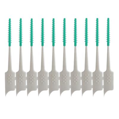 China PP Teeth Silicone Soft Interdental Brush Bristle Brush Plastic Clean Protective Charcoal Interdental Floss for sale