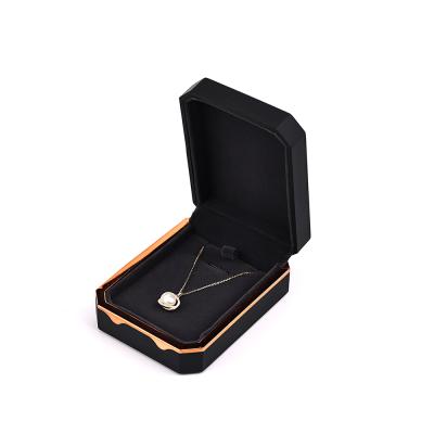 China Custom Eco-friendly Logo Ring Bracelet Necklace Box Jewelry Gift Packaging Box LED Jewelry Box for sale