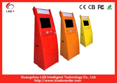 China Custom LED Advertising Self Service Information Kiosk With Motorized Card Reader for sale