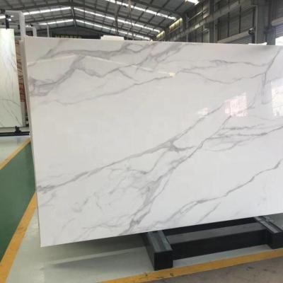 China Luxury Building Materials 3D Gold High-tech Printing Building Materials 3D Luxury Gold Phoenix Himalaya White Glass Artificial Marble for sale