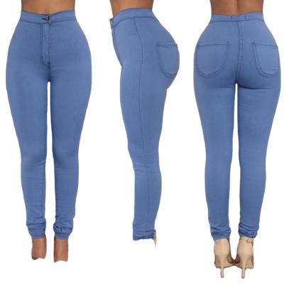 China QUICK DRY S-4XL-Hot Selling Women's Jeans Style Explosion Size 4 High Pocket QUICK DRY Stackable Pants Plus Size Jean Dresses Denim Women for sale