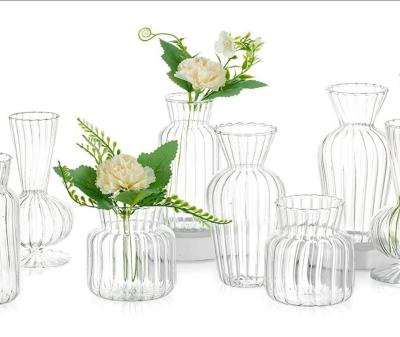 China Glass Vintage Glass Vases Set Of 8 for sale