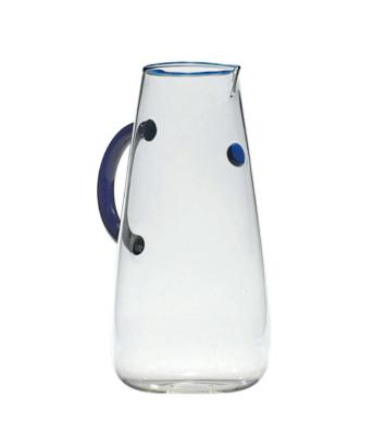 China Viable Glass Crystal Carafe with Colored Handle for sale