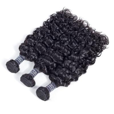 China Jerry Curl Wholesale Aliexpress Hot Selling Brazilian Water Wave Hair Bundle Cuticle Aligned Hair Extension Hairpiece for sale