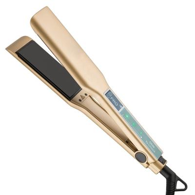 China COSHARE Outdoor Professional 230 Degree Flat Iron Hair Straightener Ceramic LCD Display Splint Straightener for sale