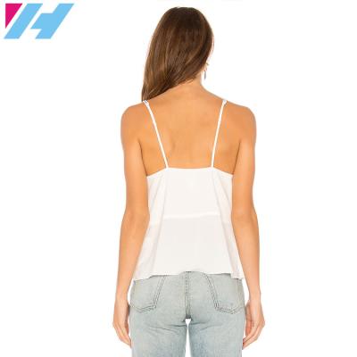 China 2018 New Fashion V-neck Blouse Chiffon Cami Tank Top for Womens for sale