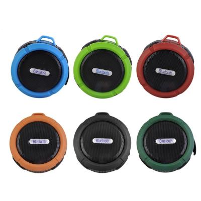 China waterproof mp3 player C6 IP65 Waterproof Wireless Bluetooth Speakers Waterproof for Outdoor Indoor and Use in shower for for sale