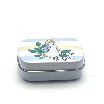 China Best Selling Recyclable Custom Printed Rectangular Sugar Metal Can Container Mint Canister Candy Jar Tin Box for sale