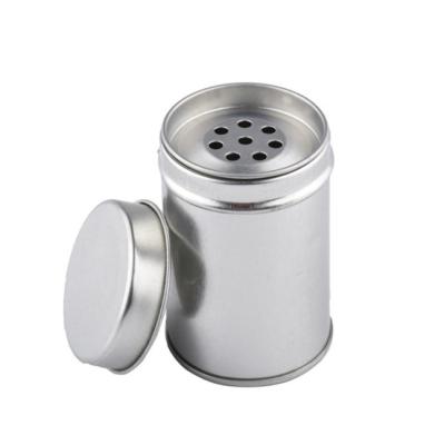 China Recyclable Custom Printed Small Metal Round Empty Spice Tin Can Jar Spices Bulk Spice Tins Packaging for sale