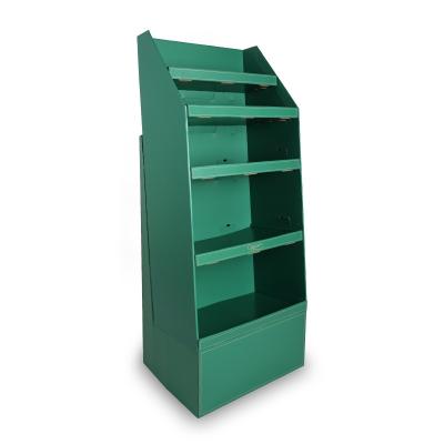 China Recommended box based on your requirements custom design floor-standing supermarket corrugated cardboard shelf display stand for sale