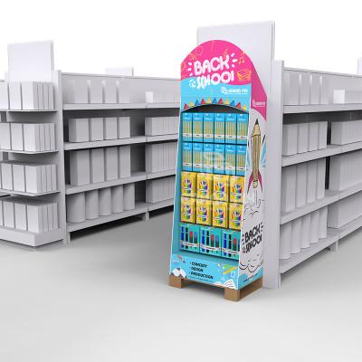 China Box Recommended Based On Your Requests Custom Supermarket Display Paper Stack Display Full Cardboard Pallet Paper Display Stand for sale