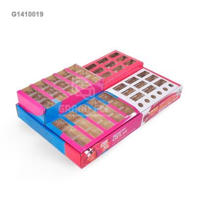 China Eco-friendly Material Paper Cosmetics Material Paper POP Cardboard POP Counter Display Unit With Blister For Lipstick for sale