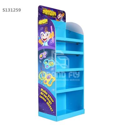 China 2021 Customized Cardboard Display Stationery POP Display Rack For Sale for sale