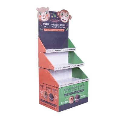 China Box recommended based on your requests FSDU retail corrugated cardboard floor shipper custom free standing display stand for sale