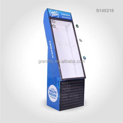 China Customized wholesale factory price retail cardboard floor display rack for sale for sale