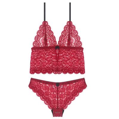 China New sexy QUICK-DRY sexy bottom lace vest bra underwear suit underwear bra suit for sale