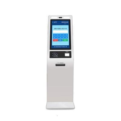 China 19 Inch Free Standing Touch Screen Kiosk With Card Reader Floor Standing for sale