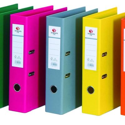 China 100% China Factory Eco-friendly Good Quality Factory Good Quality Double Side Lever Arch Folder FC Size Archive Box Cheap Double Sided A4 Sizes Archive Office Stationery for sale