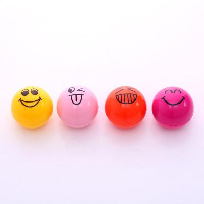 China Waterproof cartoon moisturizing cute portable creative lip balm lip gloss solid spherical wholesale fruit flavors lip balm for sale