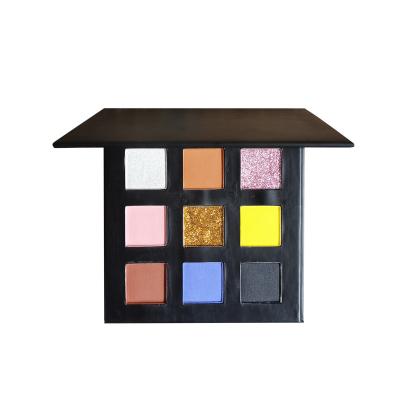 China Waterproof Custom 9 Colors Private Label Palette Eye Shadow Highly Pigmented Clean Cosmetic Shimmer Matte Eye Shadow for sale