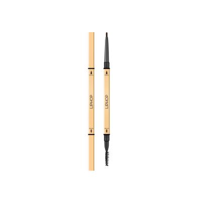 China Small Double Headed Waterproof Gold Bar Eyebrow Pencil Long Lasting Waterproof Sweatproof Makeup for sale