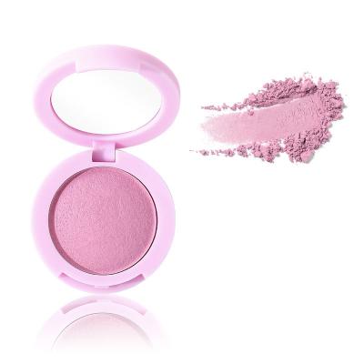 China Simple Waterproof Cosmetic Makeup Blush High Coloring Soft Texture Face Blush Private Label Face Blush for sale