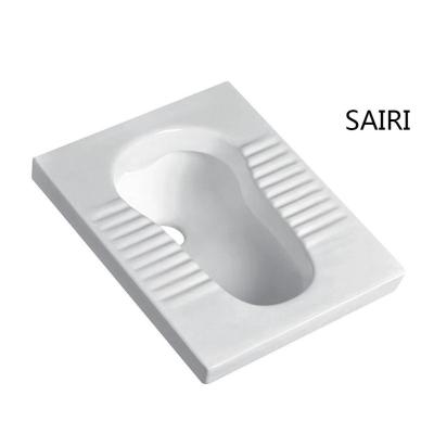 China Ceramic Fender Bathroom Flushless Without Tank Toilet Squat Pan for sale