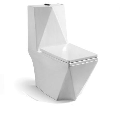 China Hot Sales Double-Flow Bathroom Hotel Toilet Closet Ceramic Closestool WC One Piece Toilet for sale