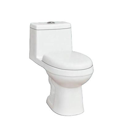 China Wholesale Modern Design Bathroom Double-Flow Bowl Seat Siphonic Toilet One Piece Toilet for sale