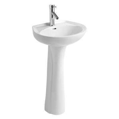 China SAIRI China Modern Manufacturer Hot Sale High Quality Wash Hand Basin Bathroom Pedestal Sink for sale