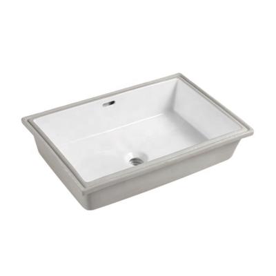 China SAIR Modern Cheap Rectangular Under Counter Mounted Ceramic Bathroom Basin for sale