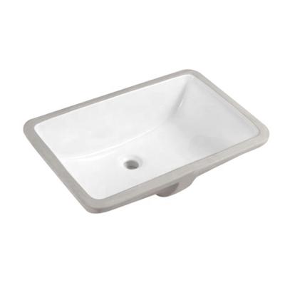 China SAIR CUPC Modern Square Bowl Shape Bathroom Sink Porcelain Hand Washbasin Ceramic Undermount Vessel Sink for sale