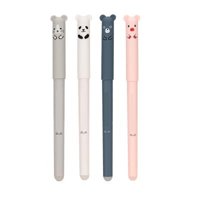 China Cute Heat Writing Gel Erasable Pen Blue High Temperature Erasing Pen Custom Erasable Pen for sale