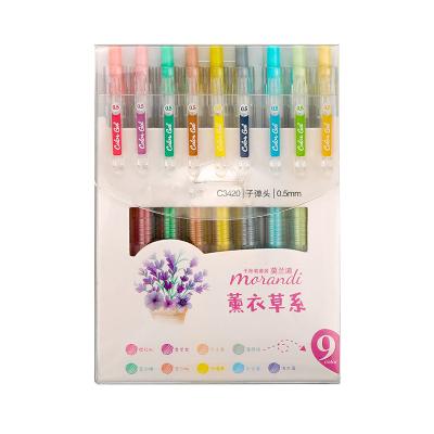 China Creative Professional Painting Art Graffiti Hand Account Office/School Color Highlight Glitter Pen 0.6mm for sale