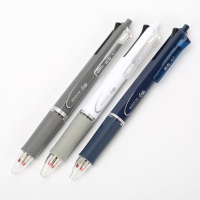 China Office & School Pen New 4 Colors 0.7mm 4 Multicolor Semi-gel Retractable Pens In 1 Ballpoint Pens for sale