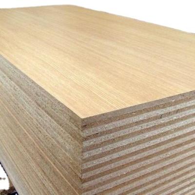 China Contemporary White Black Wood Grain 4*8 Particle Melamine Laminated Panel for sale