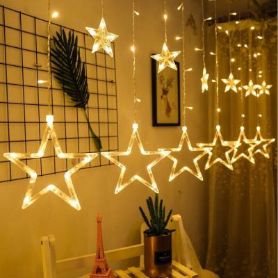 China Good Quality LED Light Emitting Diode Holiday Party Decoration Decoration Indoor Outdoor Water Proof Hanging Led Fairy Star Curtain Pendant Light for sale