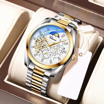 China 6342 Diamond Luminous Luxury Men's Watch Stainless Steel Skeleton Watch Band Waterproof Skeleton Men's Mechanical Watch for sale