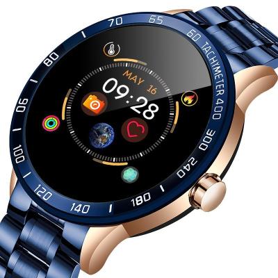 China New Stainless Steel Men Smartwatch Automatic Reminder Fitness Waterproof Date Smart Watch for sale