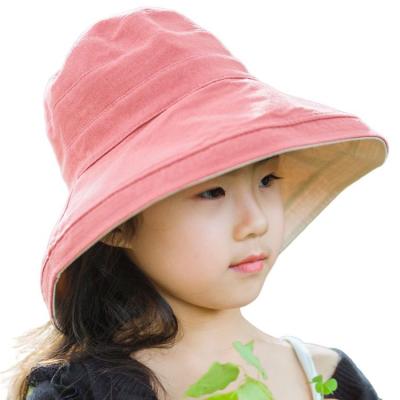 China Cheap Summer Kids Bucket Hat Low Moq Cotton Children Sun Striped Wholesale Custom Hats for sale