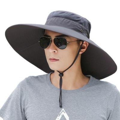 China COMMON Eaves Sun High Quality Big Hat Outdoor Leisure Fishing Hats For Man for sale