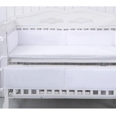 China Solid Color Stepped Anti-collision Bedding Color Baby Bedspread Single Barrier Soft Bag HM-J3137 for sale