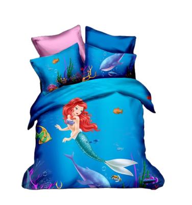 China New Mermaid 3D Printing Nondisposable Style Printed Bedding Set Duvet Cover Sets for sale