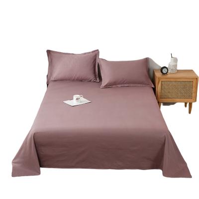 China Wholesale Cheap Nondisposable 100% Plain Cotton Designers Sets King Size Set Bed Sheet for sale