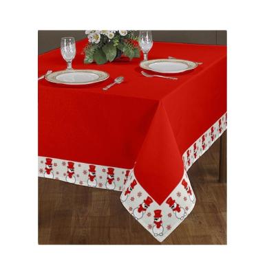 China Hotel Supplier CLASSIC Linen Table Cloth Organic Cotton Gots Certified Spandex Tablecloths for sale