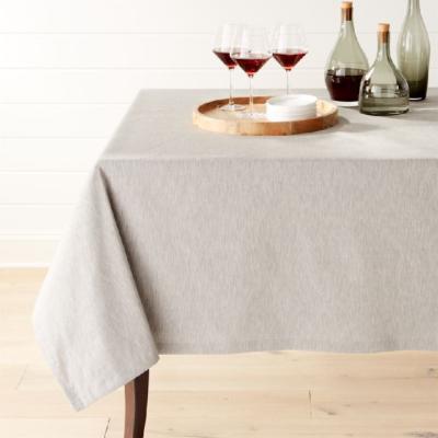 China CLASSIC Tablecloth in 100% Cotton for Restaurants Gots Certified Organic Cotton for Home Rectangular Table Fitted Stretch Table Cover for sale