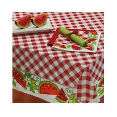 China CLASSIC Gots Organic Cotton Certified Decorative Cactus Polyester Tablecover Advertisements for sale