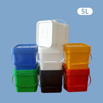 China Square Shape HDPE Plastic Drums Chemical Plastic Bucket Drum Pail Barrel for sale