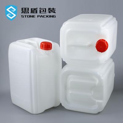 China Chemische Opslag Witte Doorzichtige 41mm Hdpe Jerry Can 20 Liter Te koop